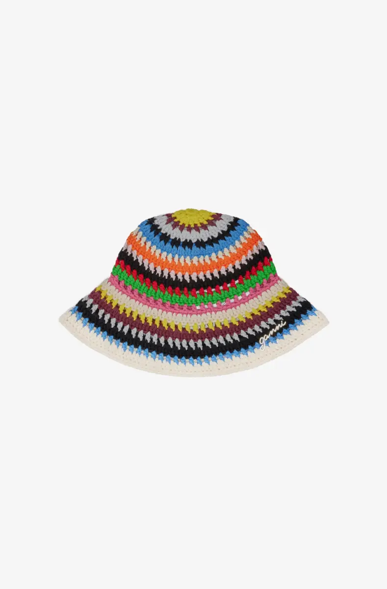 Gorro de croché multicolor Gorro de croché multicolor
