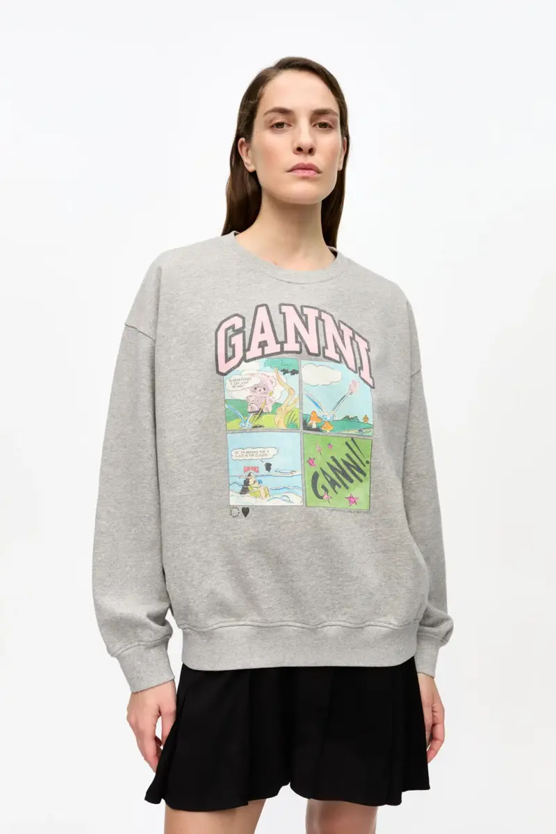 Sudadera oversize Isoli gris