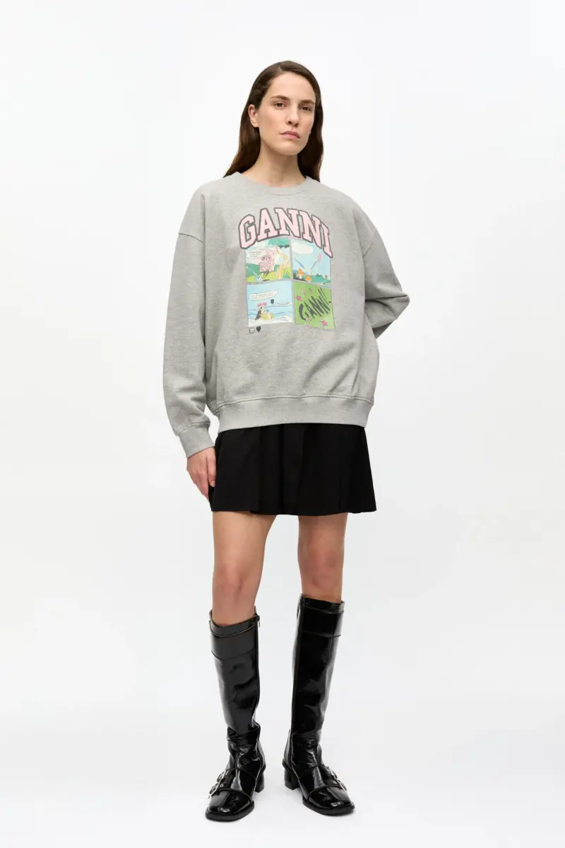Sudadera oversize Isoli gris