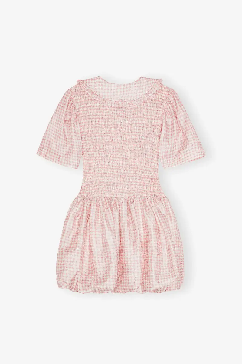 Vestido rosa a cuadros